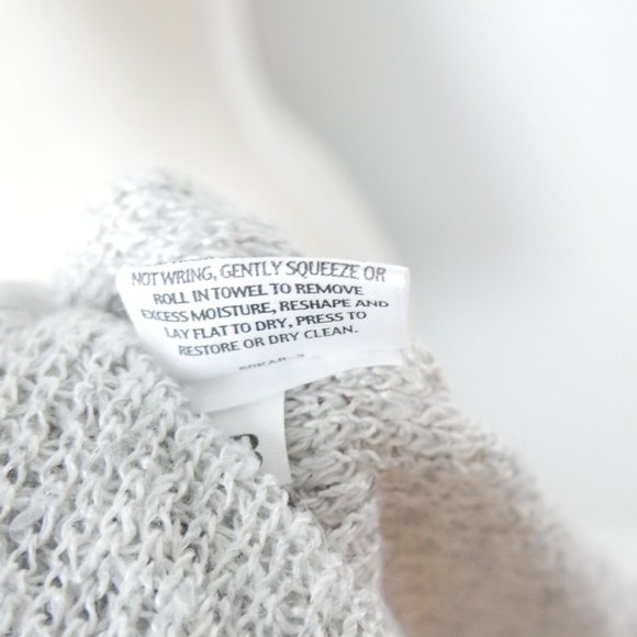 Eileen Fisher Grey Short Sleeve Lightweight LinenOpen Cardigan Sweater Small - Picture 6 of 12